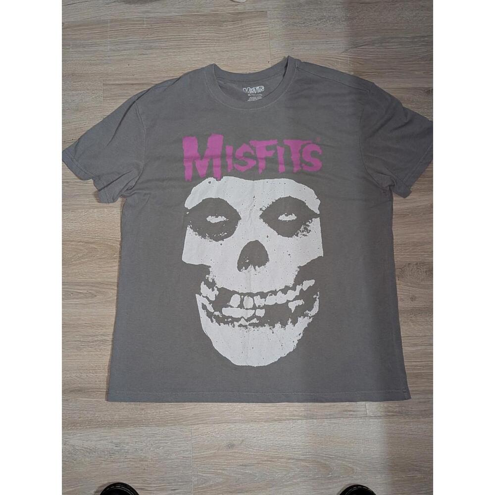 Misfits Hybrid Moment Mineral Wash Gray Punk Rock Tee XL